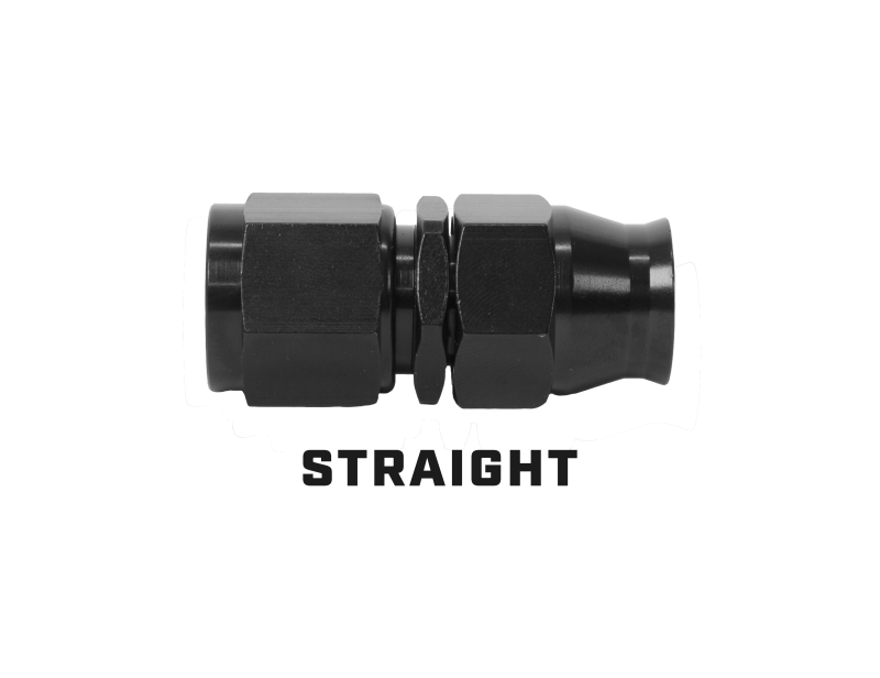Aeromotive PTFE Hose End - AN - 10 - Straight - Black Anodized - BLOX Racing