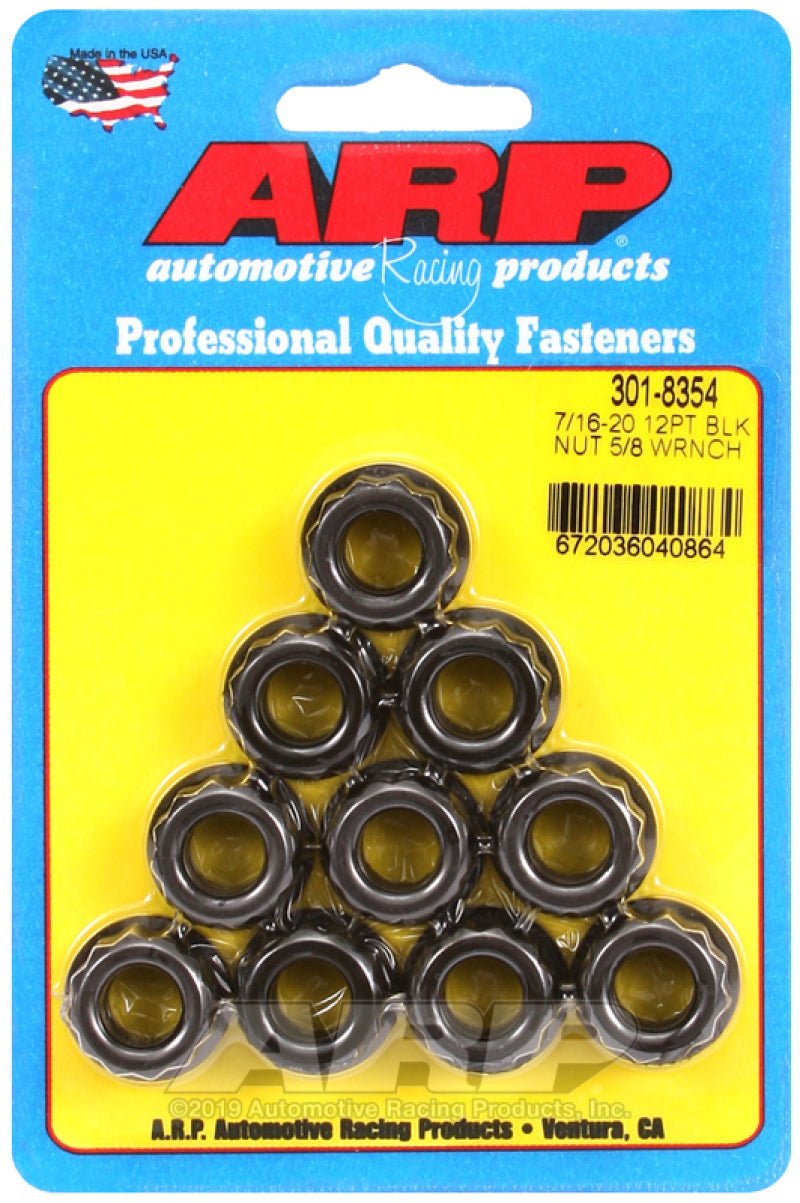 ARP 7/16-20 5/8 Socket 12 pt Nut Kit - BLOX Racing