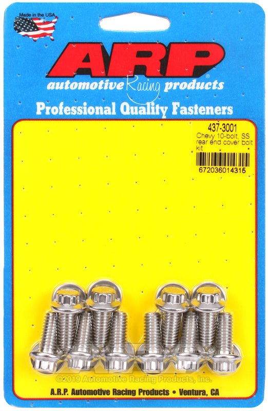 ARP Chevy 10 - Bolt SS Rear End Cover Bolt Kit - BLOX Racing