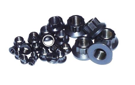 ARP M10x1.25 Sml Clr/Low Head 12PT Nut Kit 8740 Chrome Moly Black - 10 PK - BLOX Racing