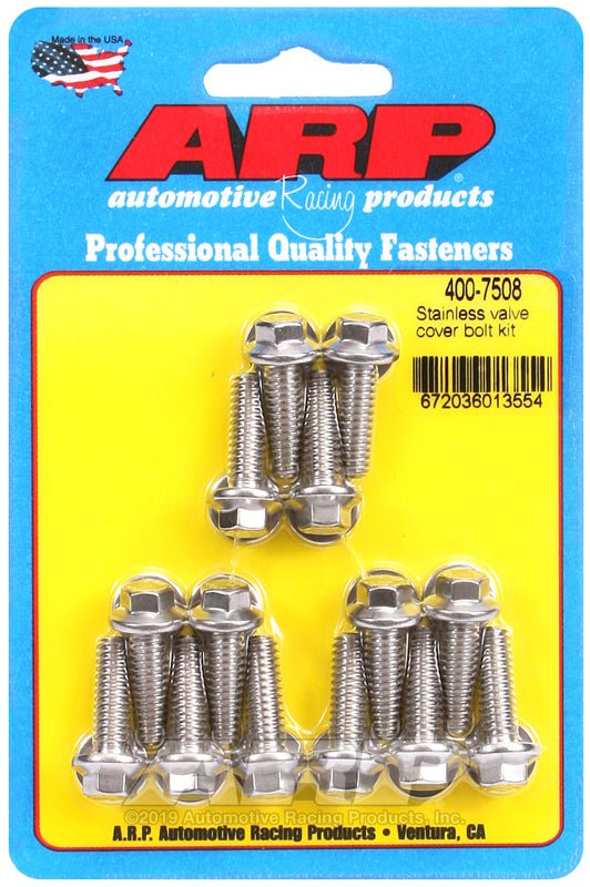 ARP Valve Cover Stainless Steel 1/4in x 20 Hex Bolt Kit (14/pkg) - BLOX Racing