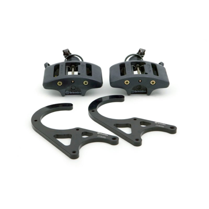 Brembo 01 - 02 Viper RT - 10/GTS/92 - 00 Viper RT - 10/GTS Rear GT BBK 1 Piston Cast 2pc Hand - Brake - Black - BLOX Racing