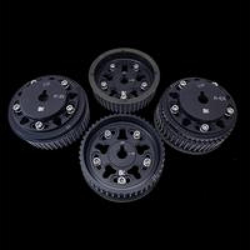 Brian Crower Adjustable Cam Gears Black for Subaru EJ205/EJ257 (Set of 4) - BLOX Racing