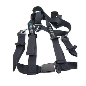 Circuit Hero 4 Point Harness 2&quot; Belts (Black) - BLOX Racing