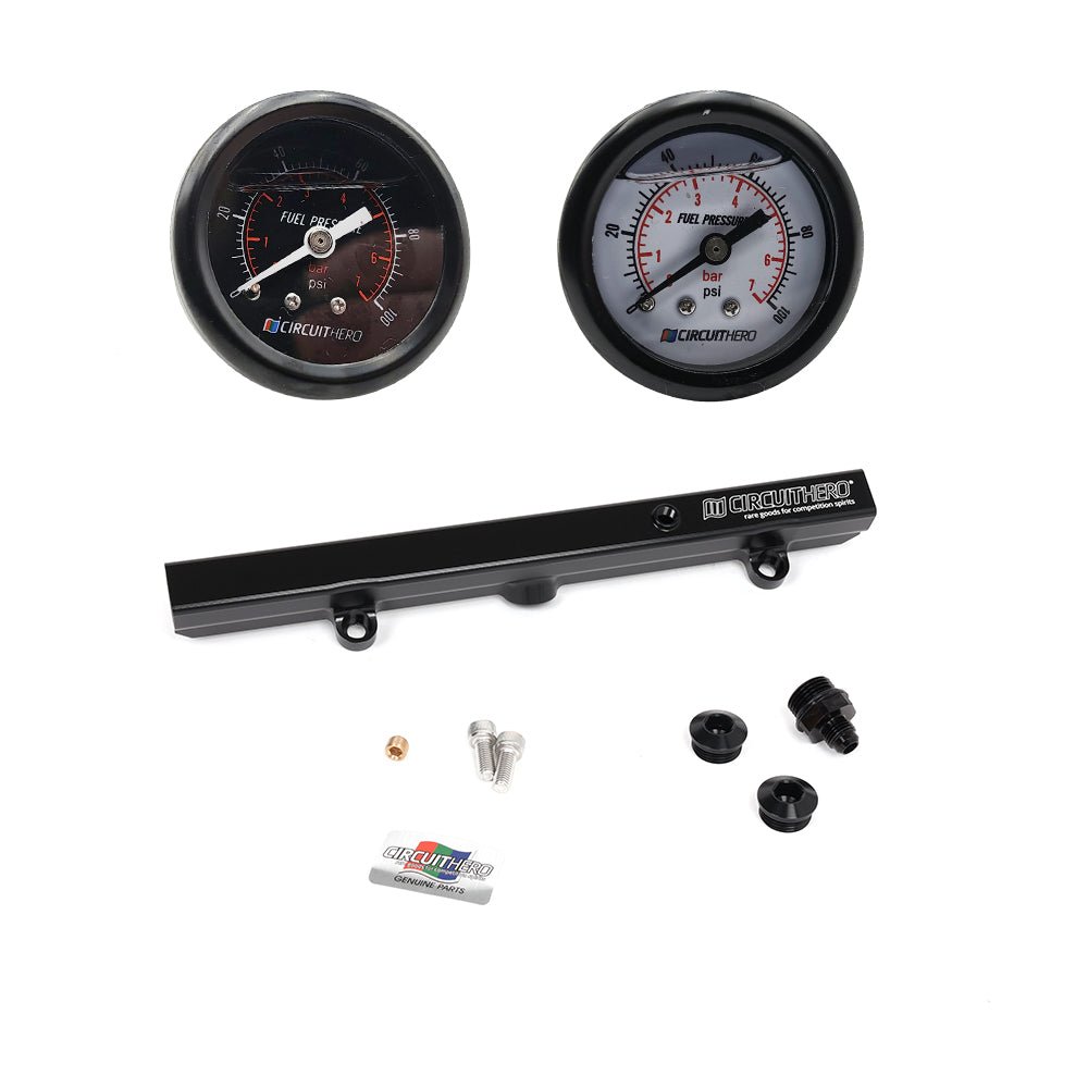 Circuit Hero Aluminum Fuel Rail & Gauge Combo K - Series Honda - BLOX Racing