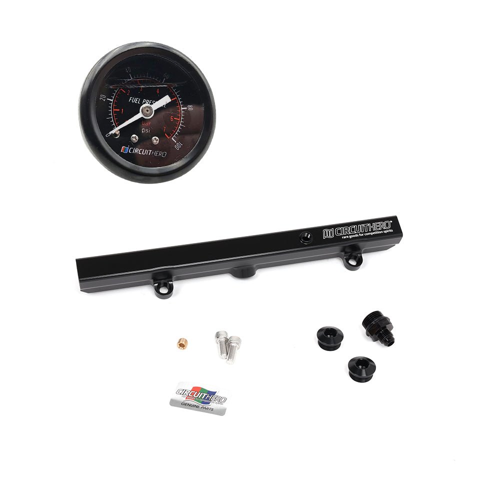 Circuit Hero Aluminum Fuel Rail & Gauge Combo K - Series Honda - BLOX Racing