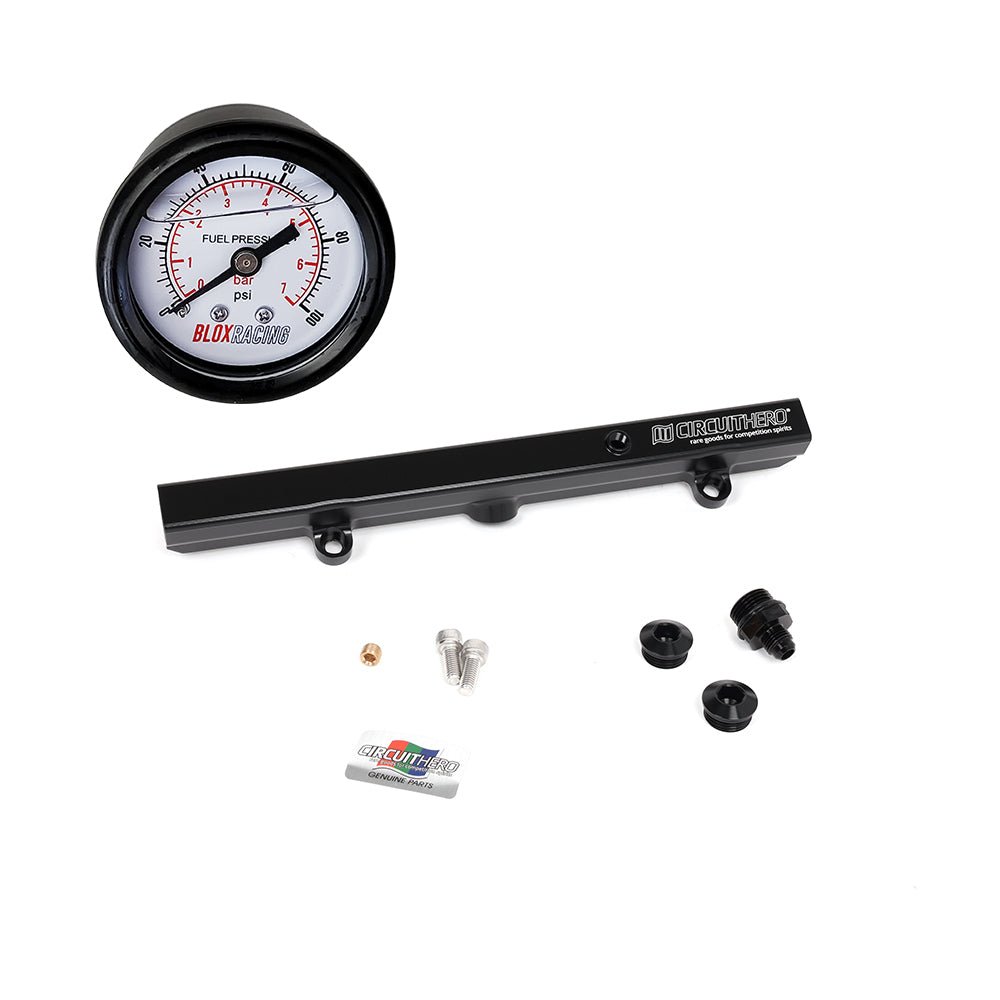 Circuit Hero Aluminum Fuel Rail & Gauge Combo K - Series Honda - BLOX Racing