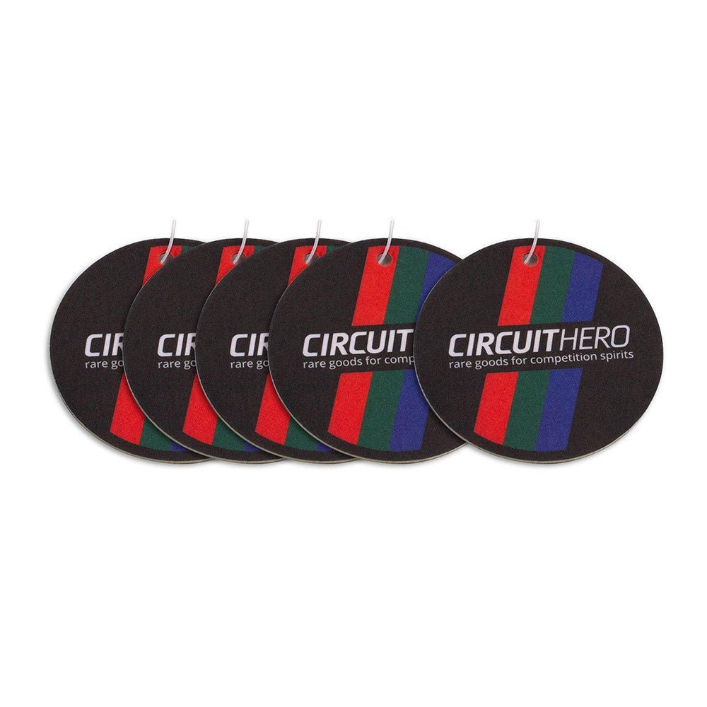 Circuit Hero Flag Logo Round Air Freshener - Set of 5 (New Car Smell) - BLOX Racing