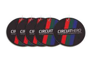 Circuit Hero Flag Logo Round Air Freshener - Set of 5 (New Car Smell) - BLOX Racing