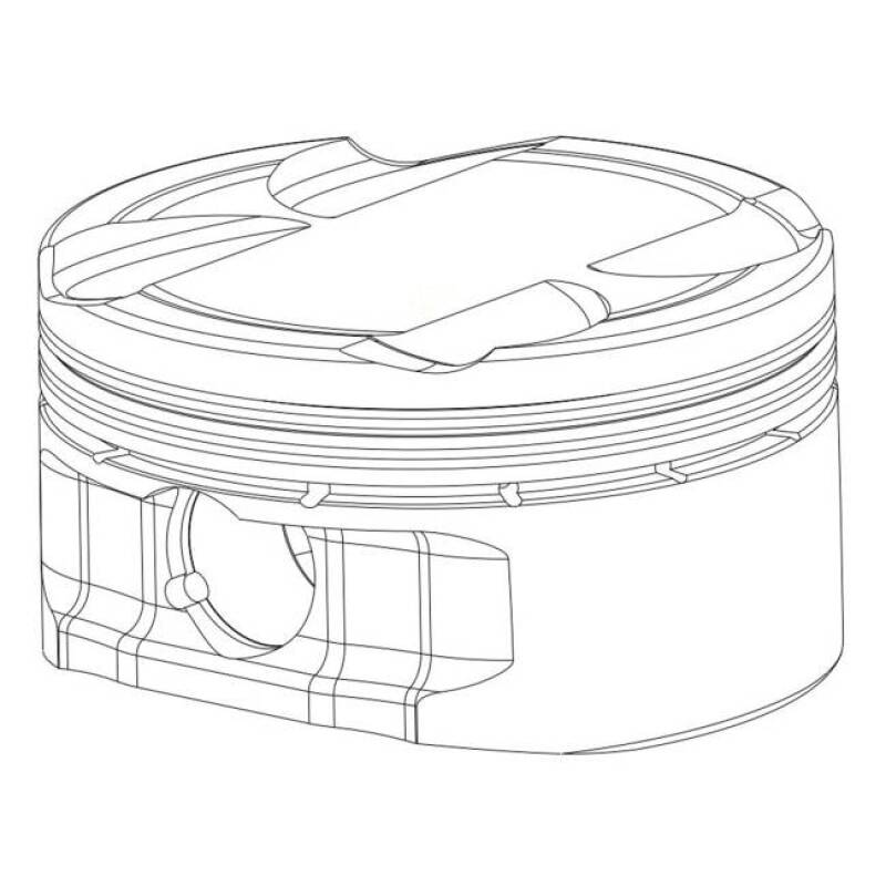 CP Piston & Ring Set for Toyota 2JZGTE - Bore (86.5mm) - Comp. Ratio (8.5.1) - Upgraded PVD Rings - BLOX Racing