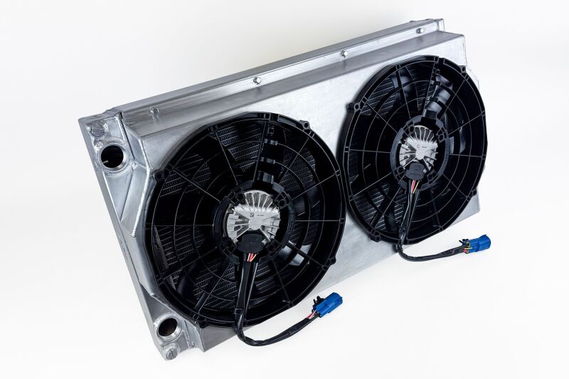 CSF Motorsport Radiator with Shroud - 14in SPAL Brushless Fans - Harnesses - BLOX Racing