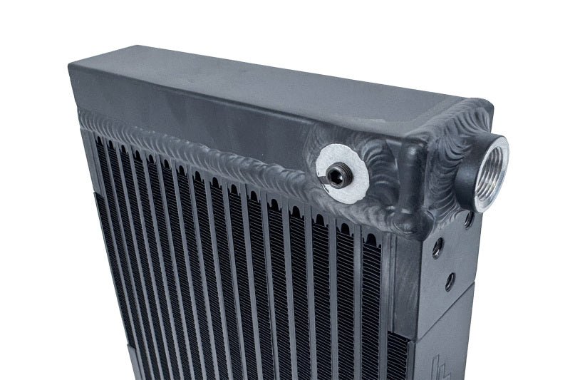 CSF Universal Large Single-Pass Oil Cooler - M22 x 1.5 - 12in L x 9.33in H x 2.16in W - BLOX Racing