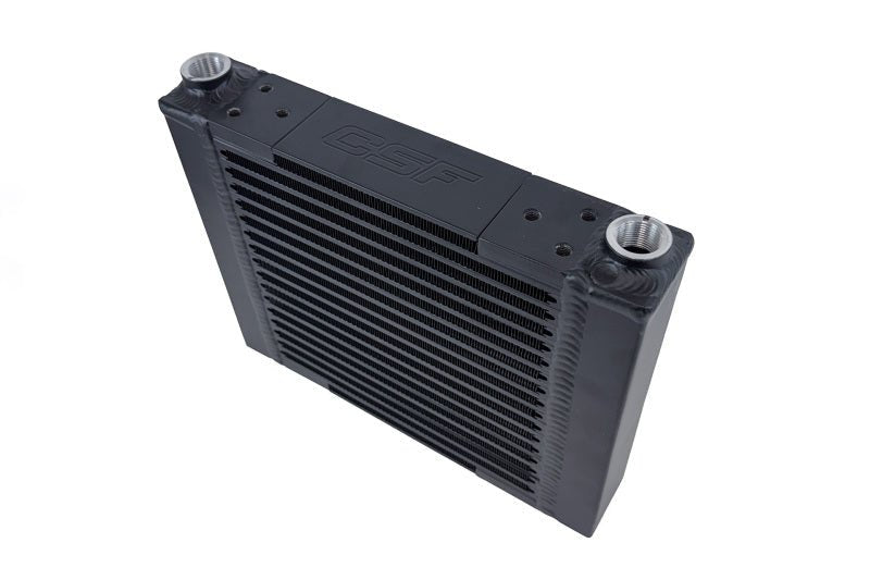 CSF Universal Large Single-Pass Oil Cooler - M22 x 1.5 - 12in L x 9.33in H x 2.16in W - BLOX Racing
