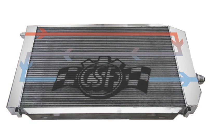 CSF Universal Triple Pass Dual Core Radiator w/AN Fittings - BLOX Racing