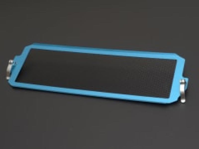 Cusco 08 - 17 Impreza (GR/GV/VA) Turbo Intercooler Protection Grill Kit Blue w/Blk Mesh - BLOX Racing