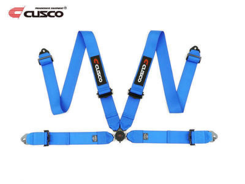 Cusco Universal 4 Point 3in Width Racing Harnesses - Blue - BLOX Racing