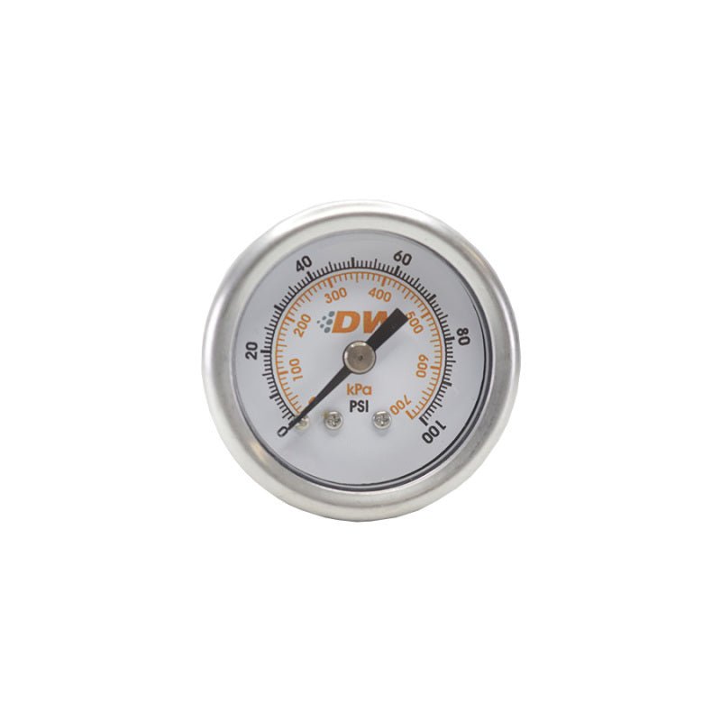 DeatschWerks 0 - 100 PSI 1/8in NPT Mechanical Fuel Pressure Gauge - BLOX Racing