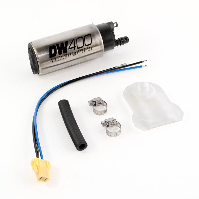 DeatschWerks 415LPH DW400 In - Tank Fuel Pump w/ 9 - 1041 Install Kit 98 - 11 Nissan Patrol - BLOX Racing