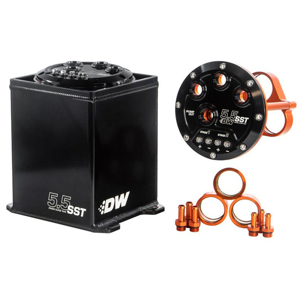 DeatschWerks 5.5L Modular Surge Tank (1-3 DW200/300/400 Fuel Pumps) (P ...