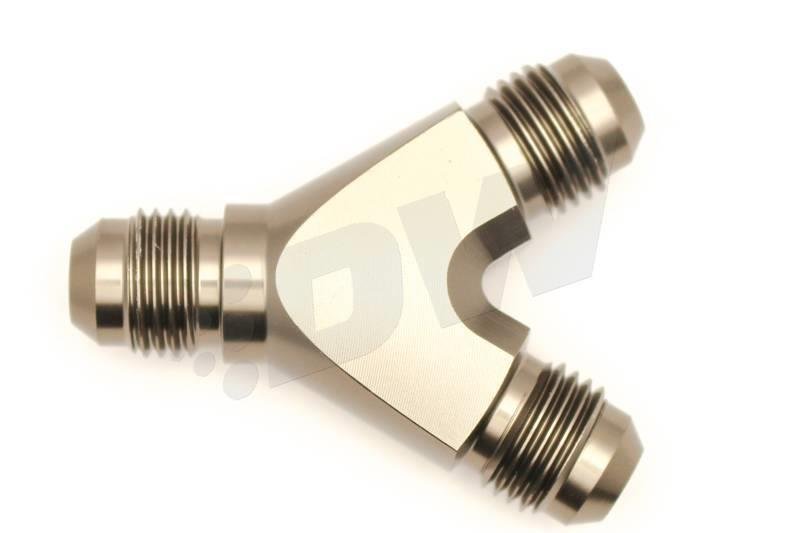 DeatschWerks 6AN Female Swivel 180 - Degree Hose End PTFE (Incl. 1 Olive Insert) - BLOX Racing