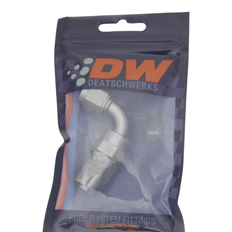 DeatschWerks 6AN Female Swivel 90 - Degree Hose End CPE - BLOX Racing