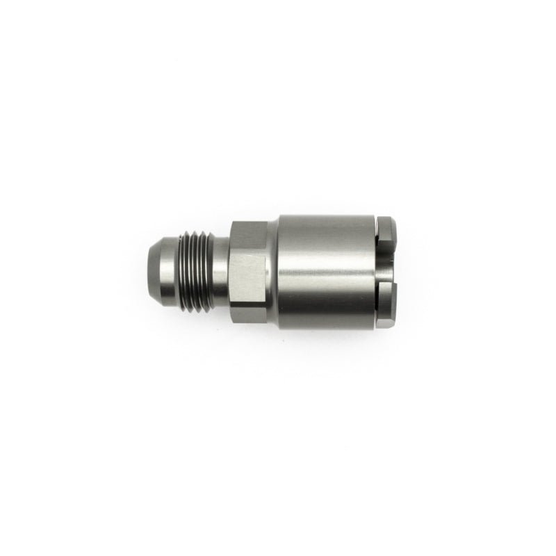 DeatschWerks 6AN Male Flare to 1/4in Female EFI Quick Connect Adapter - BLOX Racing