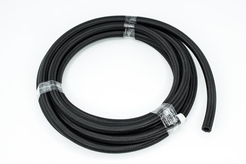 DeatschWerks 8AN Black Nylon Braided CPE Hose 20 Feet - BLOX Racing