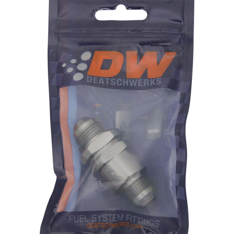 DeatschWerks 8AN Male Flare + 8AN Male Flare One Way Check Valve - BLOX Racing