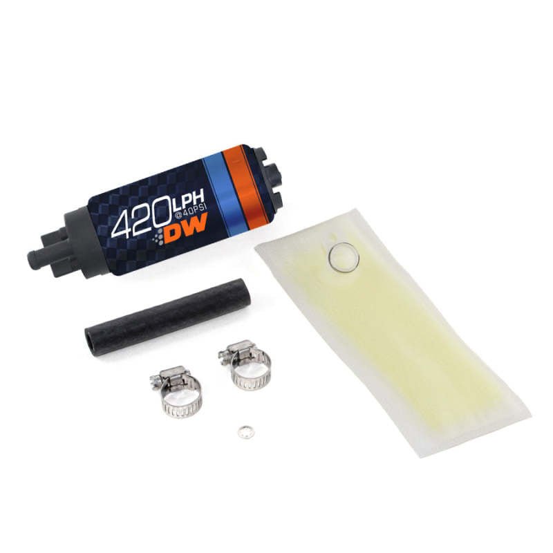 Deatschwerks DW420 Series 420lph In - Tank Fuel Pump w/ Install Kit For Integra 94 - 01 and Civic 92 - 00 - BLOX Racing