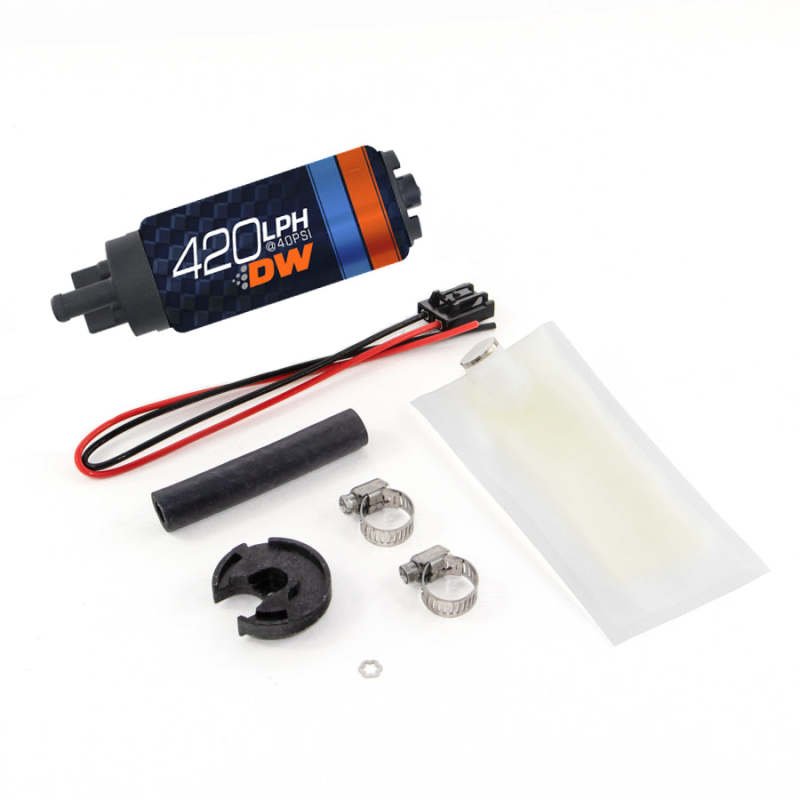 Deatschwerks DW420 Series 420lph In - Tank Fuel Pump w/ Install Kit For Miata 94 - 05 - BLOX Racing