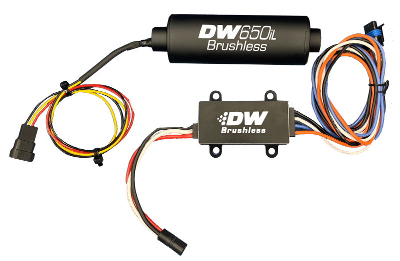 DeatschWerks DW650iL Series 650LPH In - Line External Fuel Pump w/ Single/Dual - Speed Controller - BLOX Racing