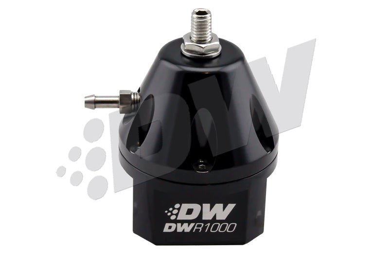 DeatschWerks DWR1000 Adjustable Fuel Pressure Regulator - Black - BLOX Racing