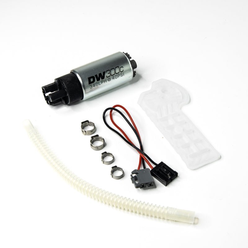 DeatschWerks Hyuandi Genesis Coupe 2.0T 340lph Compact Fuel Pump w/o clips w/ 9 - 1061 install kit - BLOX Racing