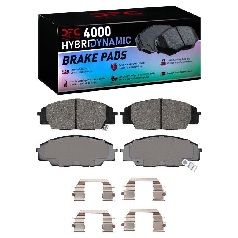 DFC 00 - 09 Honda S2000 Front 4000 HybriDynamic Brake Pads and Hardware Kit - BLOX Racing