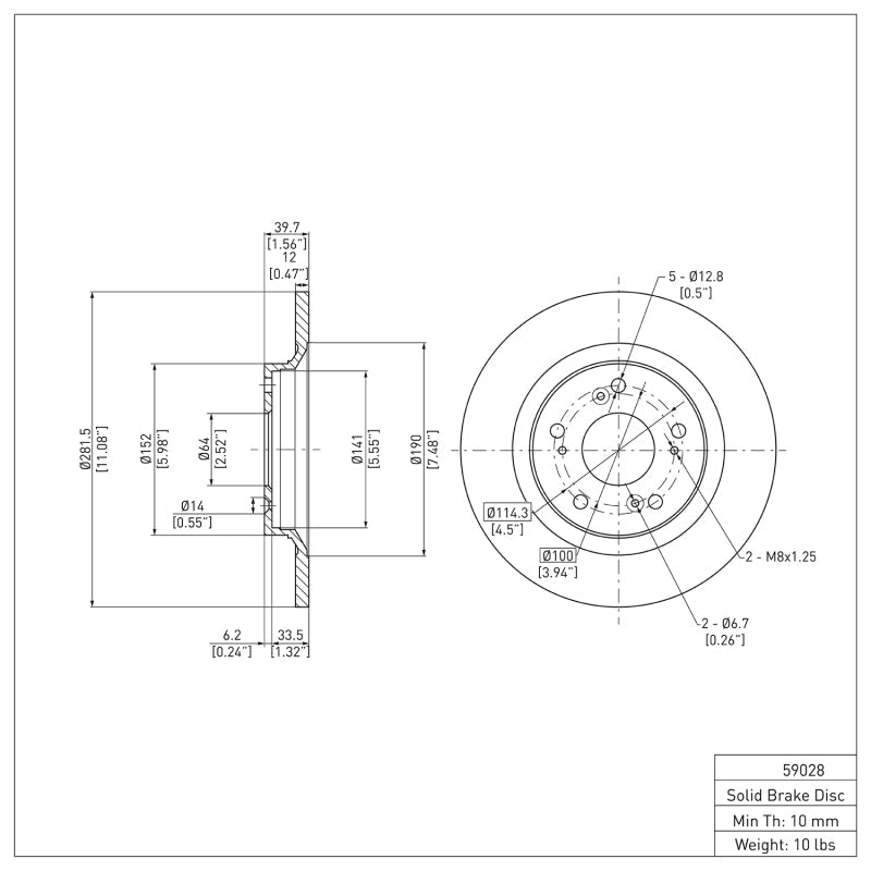 DFC 00 - 09 Honda S2000 Rear Brake Rotor - BLOX Racing
