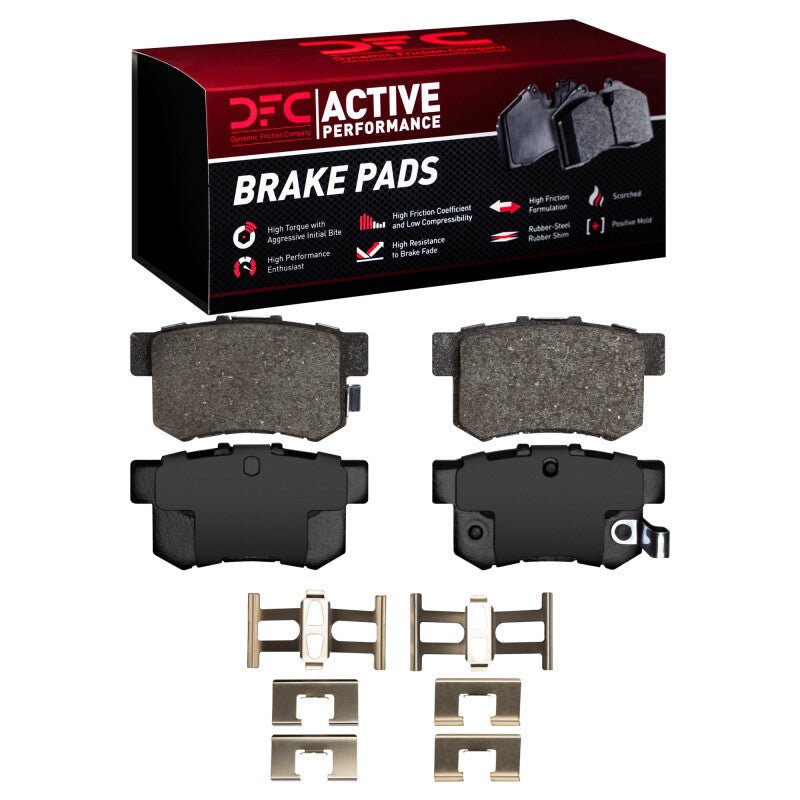 DFC 00 - 13 Honda S2000 Rear Active Performance Pads and Hardware Kit - BLOX Racing