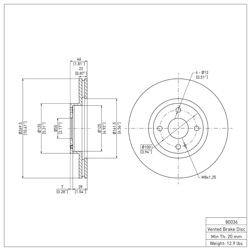 DFC 01 - 05 Mazda Miata Front Brake Rotor - BLOX Racing