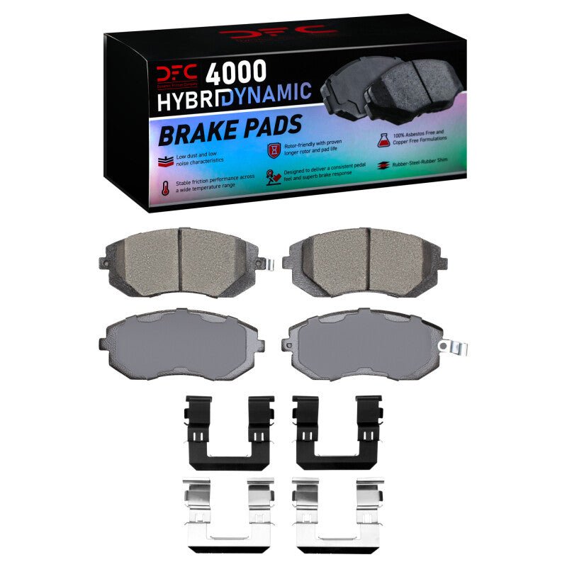 DFC 02 - 10 Subaru Impreza Front 4000 HybriDynamic Brake Pads and Hardware Kit - BLOX Racing