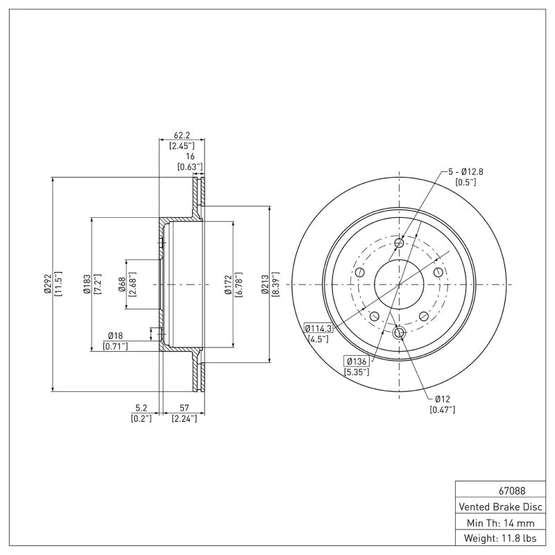 DFC 02 - 25 Infiniti G35 Rear Brake Rotor - BLOX Racing