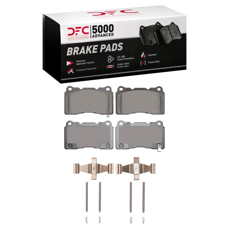 DFC 03 - 20 Subaru BRZ Front 5000 Advanced Low Metallic Brake Pads and Hardware Kit - BLOX Racing