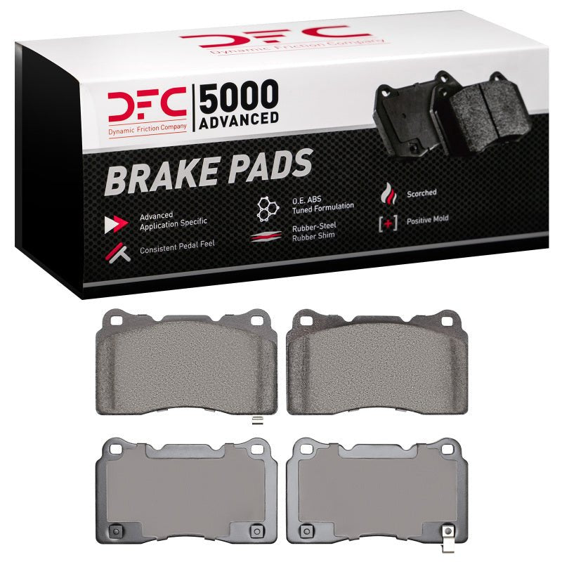 DFC 03 - 25 Acura TL Front/Rear 5000 Advanced Low Metallic Brake Pads - BLOX Racing