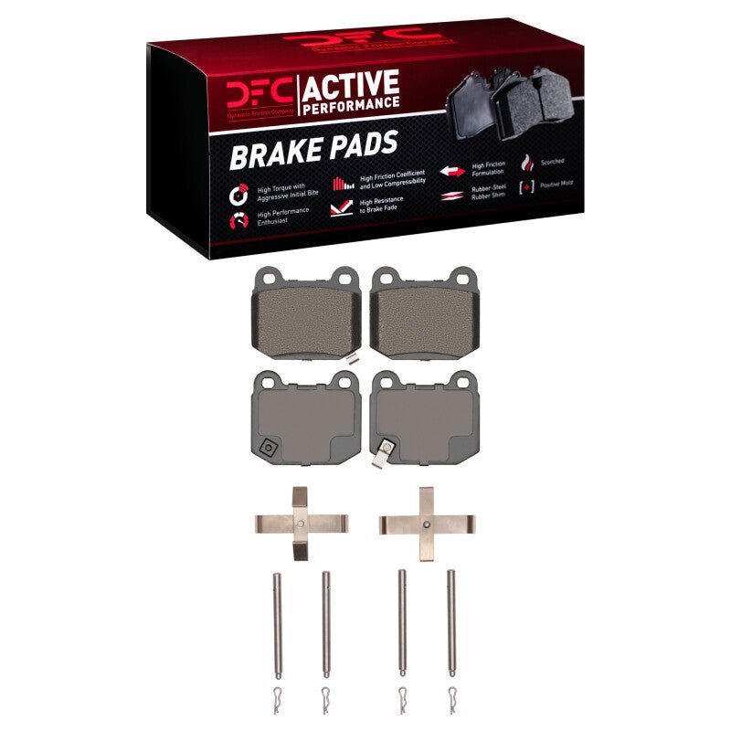DFC 03 - 25 Infiniti G35 Rear Active Performance Pads and Hardware Kit - BLOX Racing