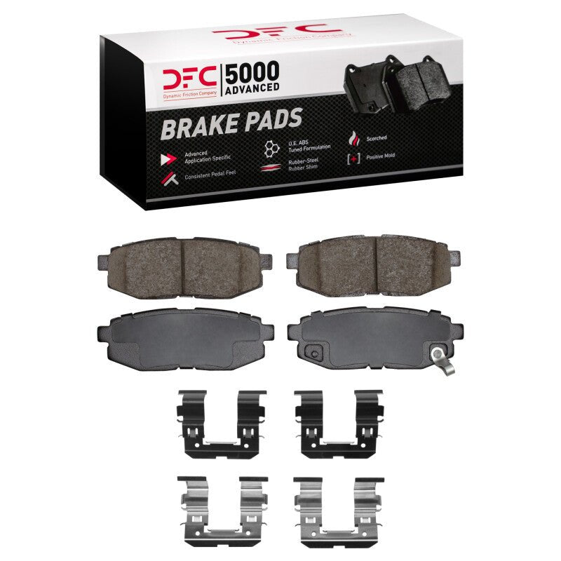 DFC 06 - 25 Scion FR - S Rear 5000 Advanced Ceramic Brake Pads and Hardware Kit - BLOX Racing