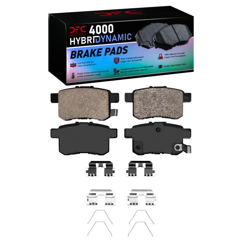 DFC 08 - 17 Acura TSX Rear 4000 HybriDynamic Brake Pads and Hardware Kit - BLOX Racing