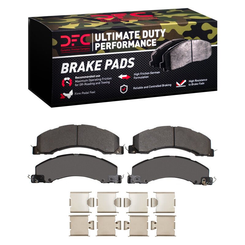 DFC 08 - 25 Dodge Ram 4500 Front/Rear Ultimate Duty Performance Brake Pads and Hardware Kit - BLOX Racing