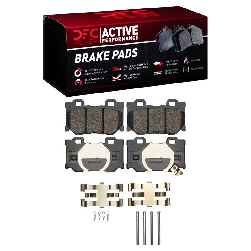 DFC 08 - 25 Infiniti G37 Rear Active Performance Pads and Hardware Kit - BLOX Racing