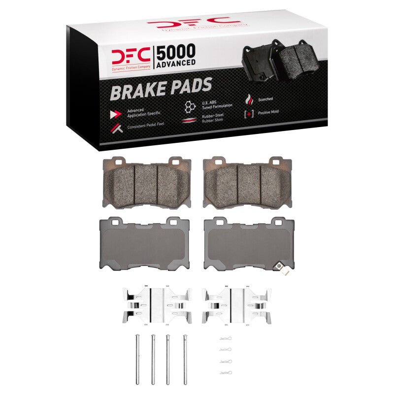 DFC 08 - 25 Infiniti M35H Front 5000 Advanced Ceramic Brake Pads and Hardware Kit - BLOX Racing