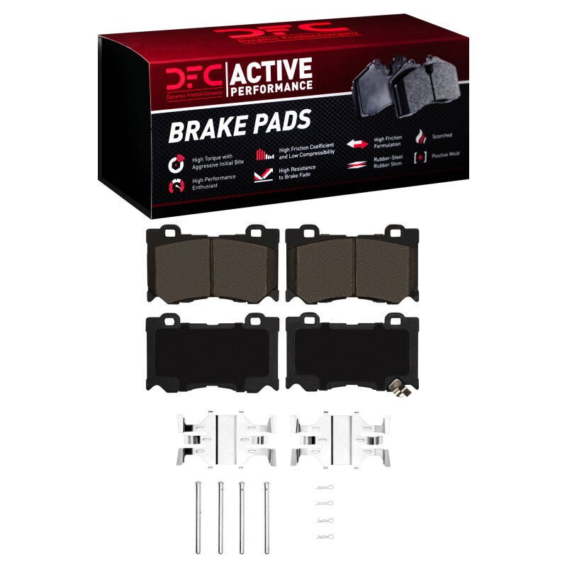 DFC 08 - 25 Infiniti QX70 Front Active Performance Pads and Hardware Kit - BLOX Racing