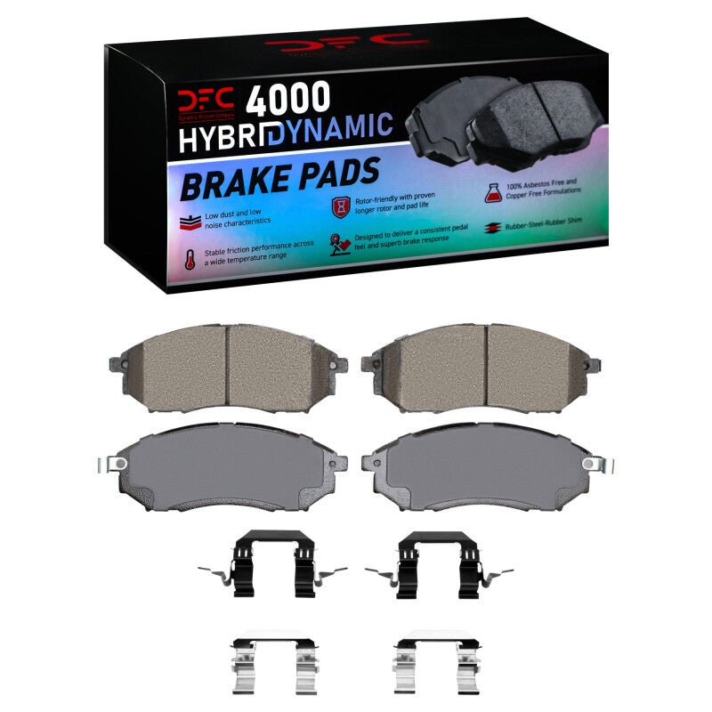 DFC 09 - 13 Infiniti G37 Front 4000 HybriDynamic Brake Pads and Hardware Kit - BLOX Racing