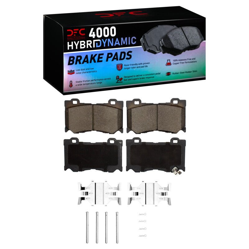 DFC 09 - 20 Nissan 370Z Front 4000 HybriDynamic Brake Pads and Hardware Kit - BLOX Racing